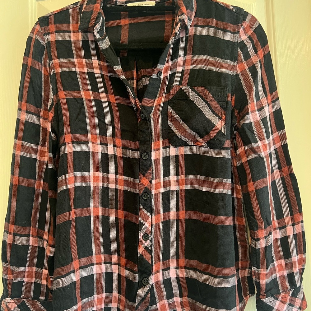 3. Black and Red Plaid Shirt